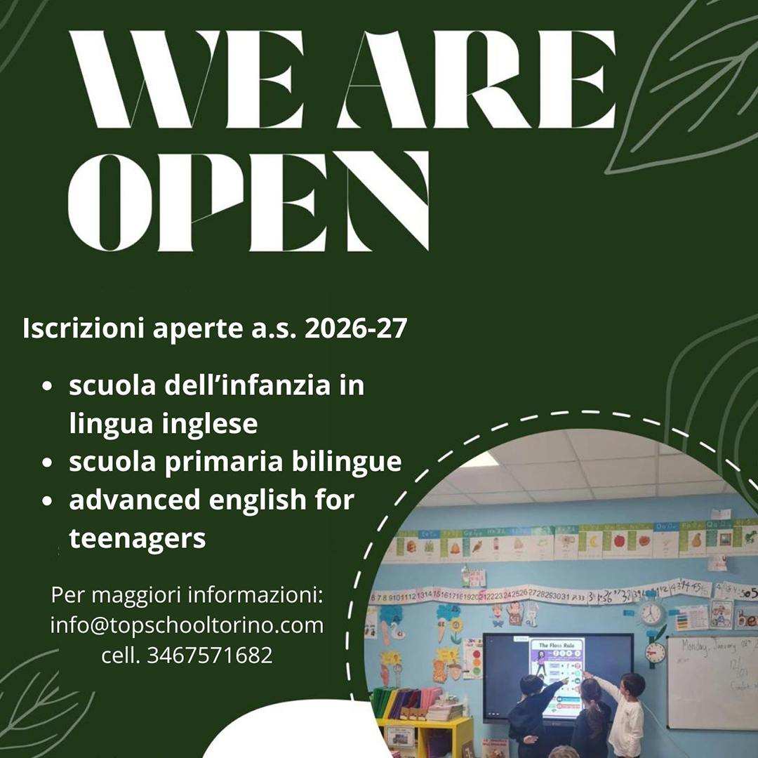 Iscrizioni a.s. 2026-27Enrollment for the 2026-27 academic year